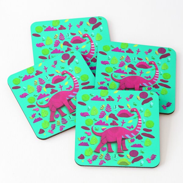 Artikelvorschau, DIY Brontosaurus in Mint – Bastelpapier-Stil entworfen und verkauft von JoanNinjaHen.