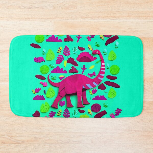 Item preview, DIY Brontosaurus in Mint - craft paper style designed and sold by JoanNinjaHen.