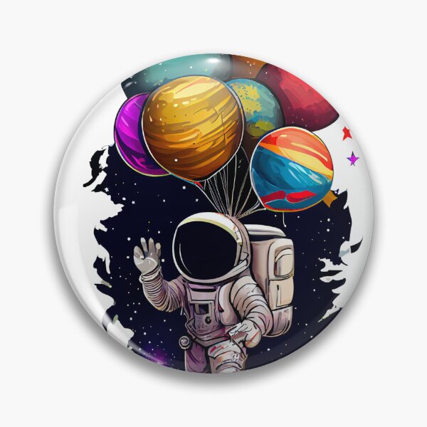 Aperçu de l'œuvre Planètes ballon astronaute créée et vendue par 0allthing.