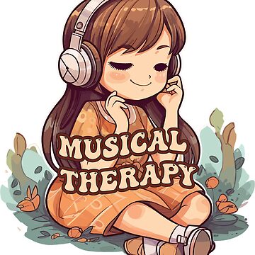 Artwork thumbnail, Musical Therapy Designie Sticker by Geinie Studio