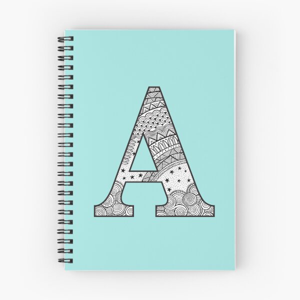 Artikelvorschau, A - Initiale, Monogramm. Aus handgezeichnetem Zentangle-Doodle-Design entworfen und verkauft von Sideofthehill.