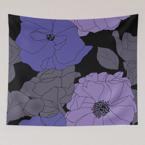 Item preview, The large spring flowers Blue version designed and sold by GENEST-V.