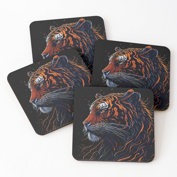 Item preview, Tiger: A Bold and Vibrant T-Shirt Design designed and sold by T1337.