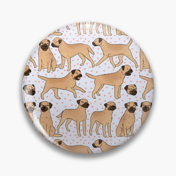 Item preview, Cute border terrier pattern  designed and sold by Yarafantasyart.
