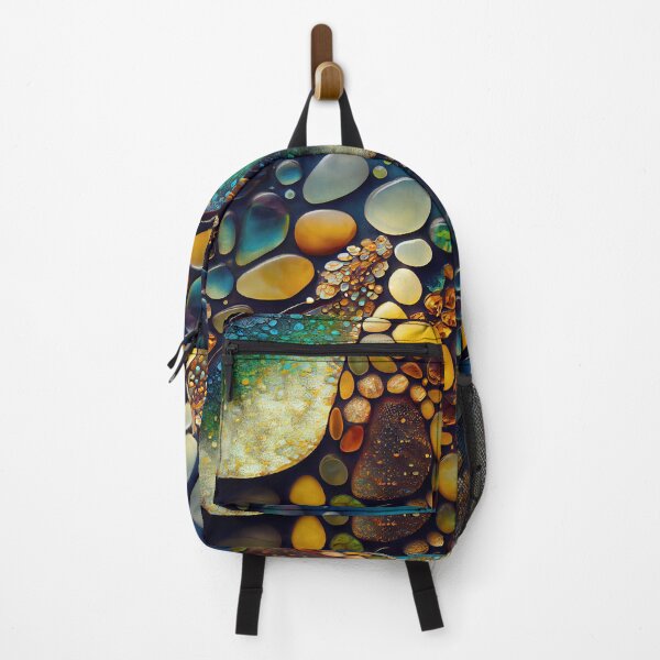 Item preview, Pointillism seaglass golden streams abstract designed and sold by Piotrek0001.