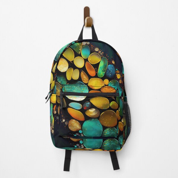 Item preview, Pointillism seaglass golden streams abstract designed and sold by Piotrek0001.