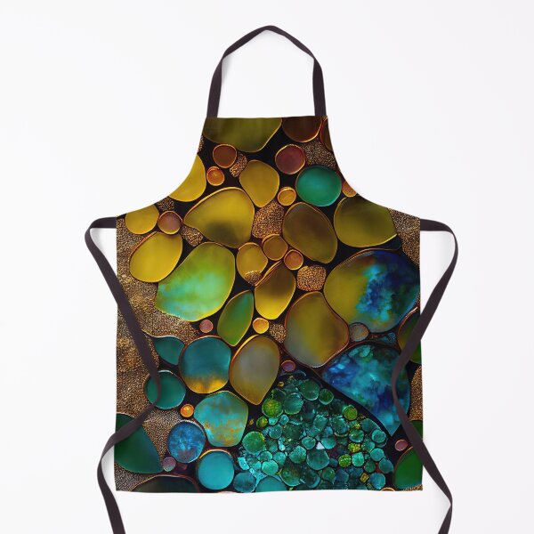 Item preview, Pointillism seaglass golden streams abstract designed and sold by Piotrek0001.