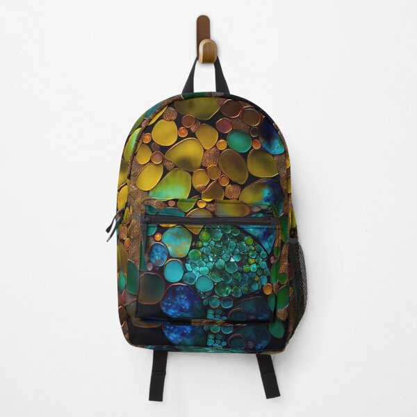 Item preview, Pointillism seaglass golden streams abstract designed and sold by Piotrek0001.