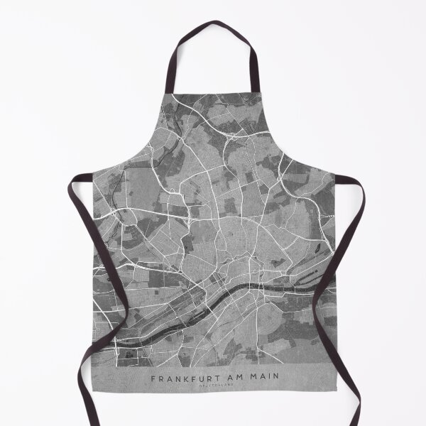 Item preview, Map of Frankfurt (Germany) in gray vintage style designed and sold by blursbyai.