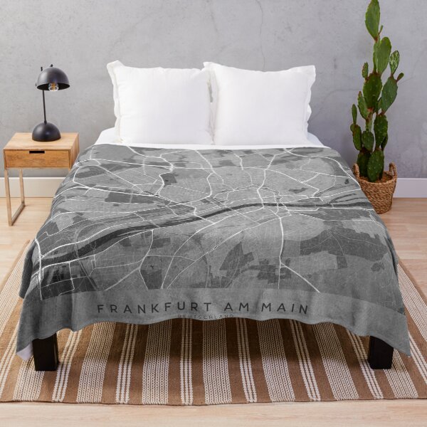 Artikelvorschau, Map of Frankfurt (Germany) in gray vintage style entworfen und verkauft von blursbyai.