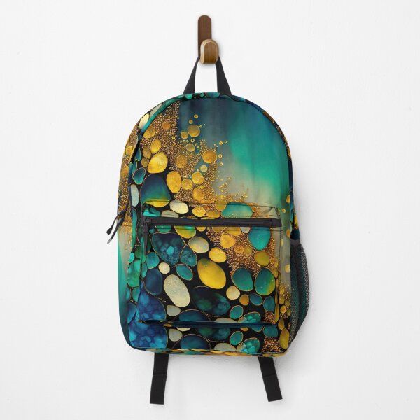 Item preview, Pointillism seaglass golden streams abstract designed and sold by Piotrek0001.