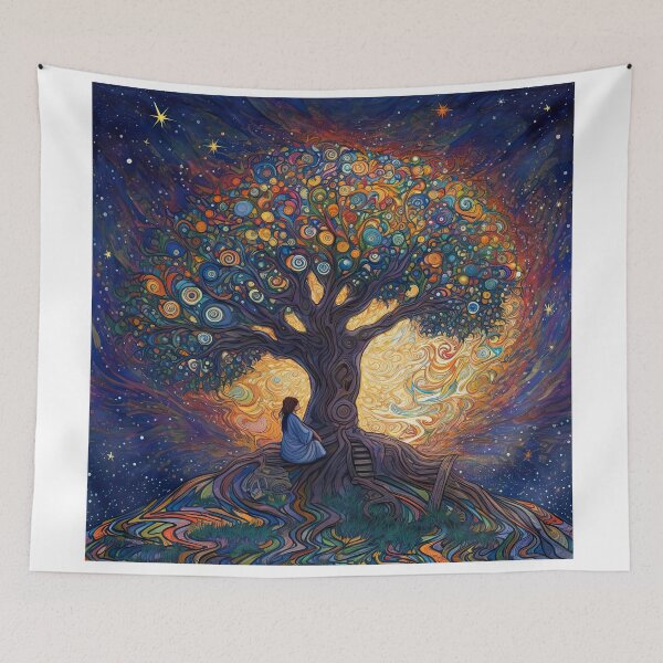 Item preview, Psychedelic Under the Stars designed and sold by thewandswant.