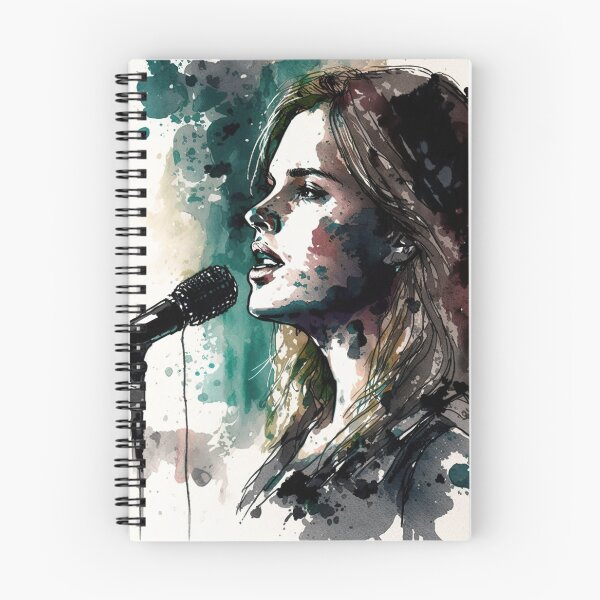 Item preview, Watercolor drawing of a singer designed and sold by M0thergoose.