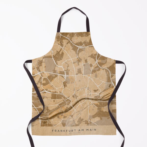 Item preview, Map of Frankfurt (Germany) in sepia vintage style designed and sold by blursbyai.