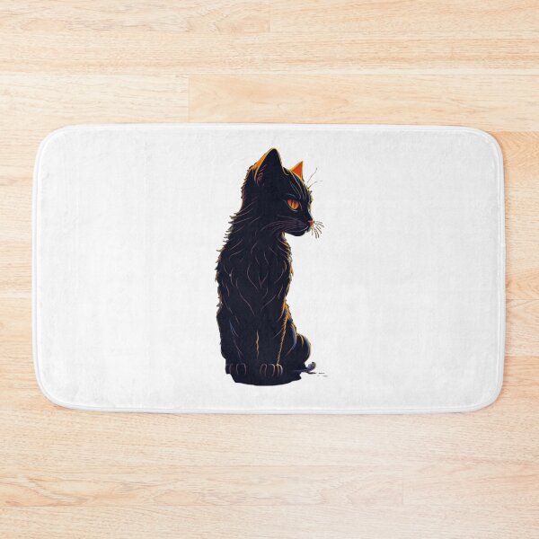 Item preview, Colorful Sunset Cat Silhouette Art Print designed and sold by MediaPOX.