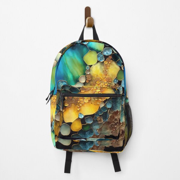 Item preview, Pointillism seaglass golden streams abstract designed and sold by Piotrek0001.