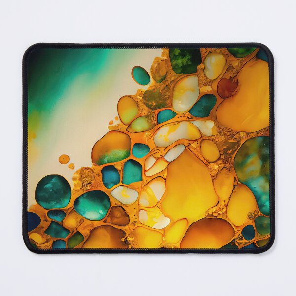 Item preview, Pointillism seaglass golden streams abstract designed and sold by Piotrek0001.