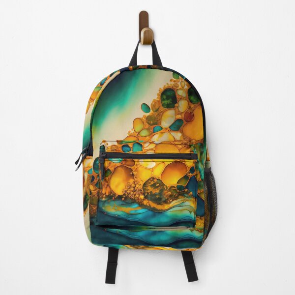 Item preview, Pointillism seaglass golden streams abstract designed and sold by Piotrek0001.