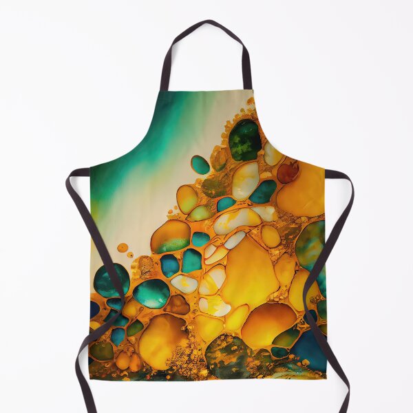 Item preview, Pointillism seaglass golden streams abstract designed and sold by Piotrek0001.