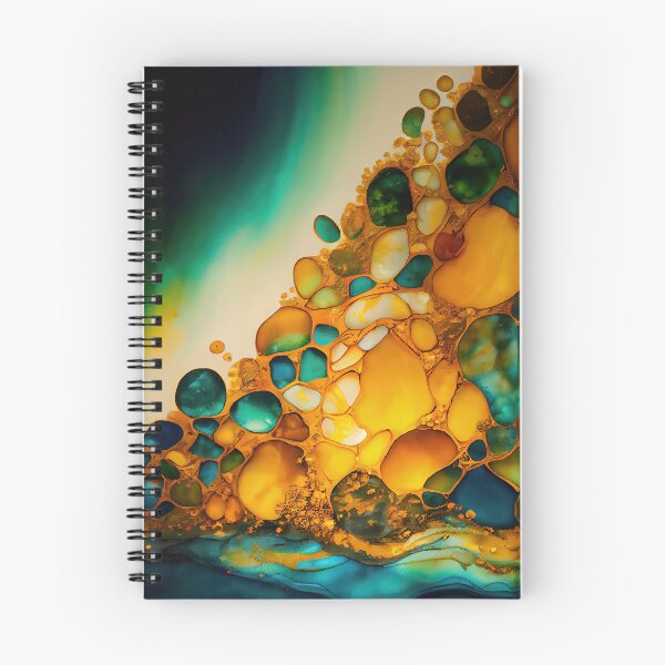 Item preview, Pointillism seaglass golden streams abstract designed and sold by Piotrek0001.