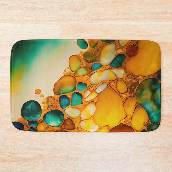 Item preview, Pointillism seaglass golden streams abstract designed and sold by Piotrek0001.