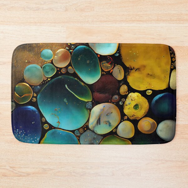 Item preview, Pointillism seaglass golden streams abstract designed and sold by Piotrek0001.