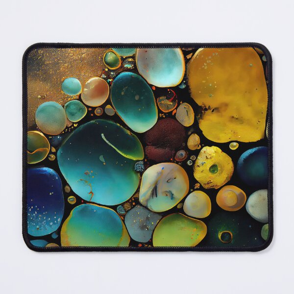 Item preview, Pointillism seaglass golden streams abstract designed and sold by Piotrek0001.