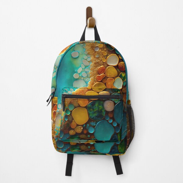 Item preview, Pointillism seaglass golden streams abstract designed and sold by Piotrek0001.