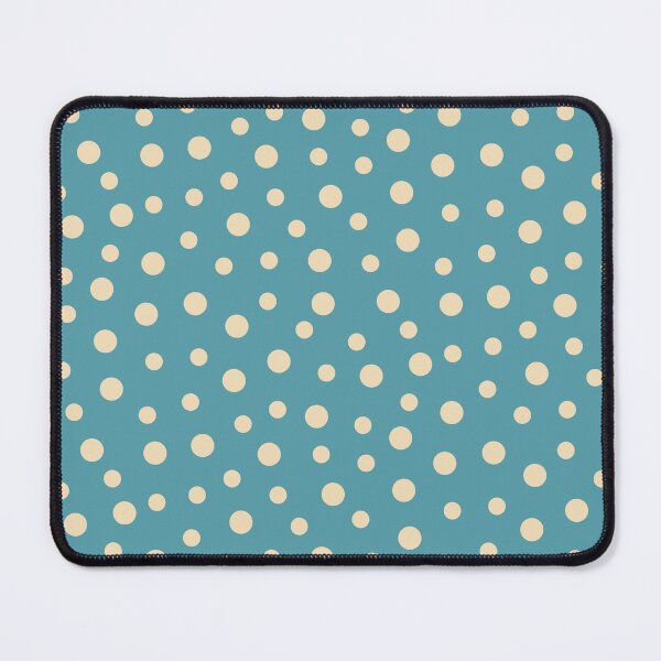 Item preview, Polka Dots Indigo Blue and Beige Colors Spotted Pattern designed and sold by SoccaTamam.