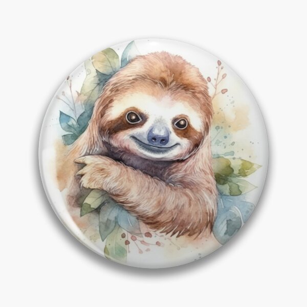 Item preview, Sloth with leaves designed and sold by holodream.
