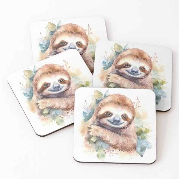 Item preview, Sloth with leaves designed and sold by holodream.