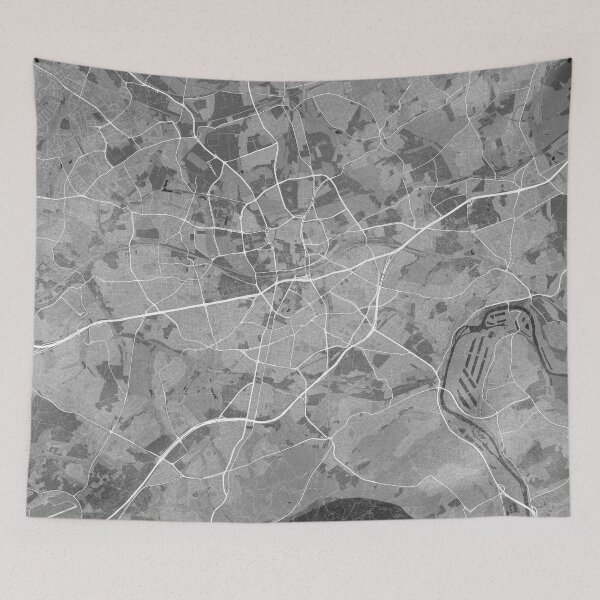 Artikelvorschau, Map of Essen (Germany) in gray vintage style entworfen und verkauft von blursbyai.