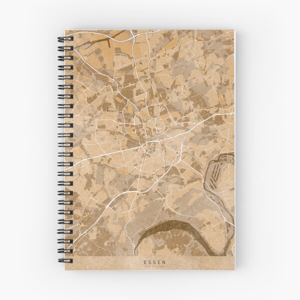 Item preview, Map of Essen (Germany) in sepia vintage style designed and sold by blursbyai.