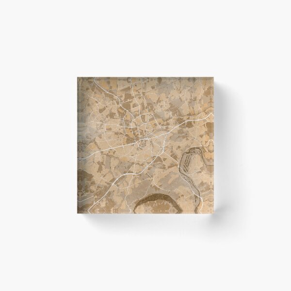 Item preview, Map of Essen (Germany) in sepia vintage style designed and sold by blursbyai.