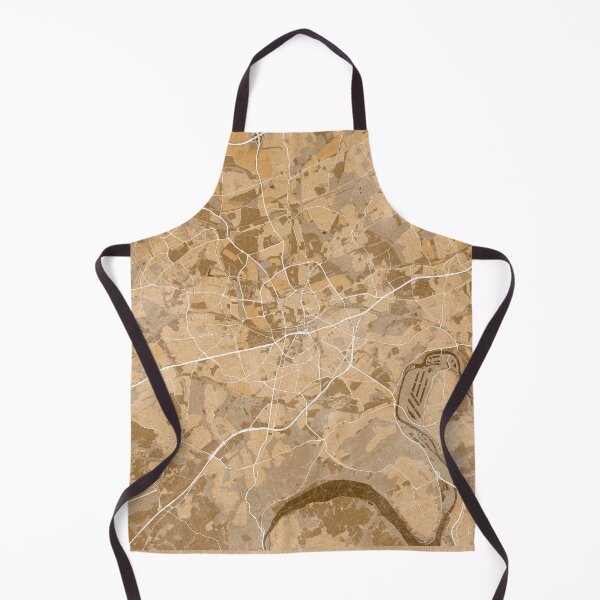 Item preview, Map of Essen (Germany) in sepia vintage style designed and sold by blursbyai.