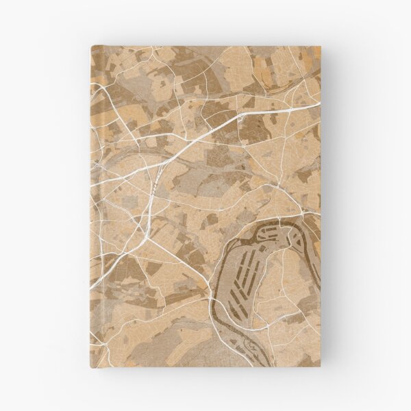 Item preview, Map of Essen (Germany) in sepia vintage style designed and sold by blursbyai.