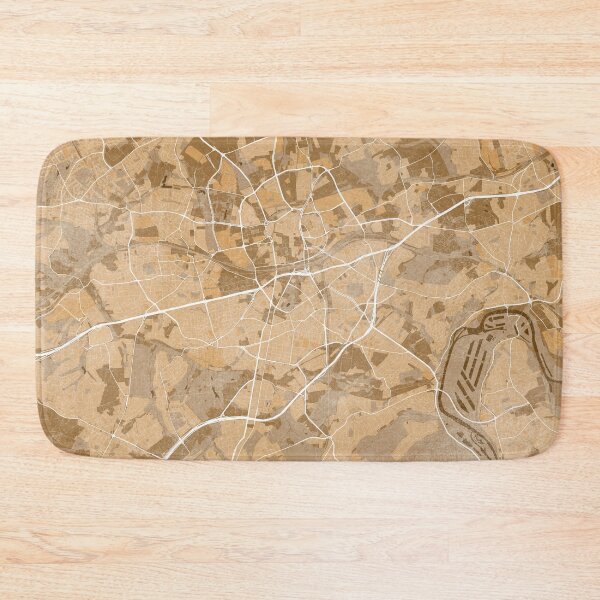 Item preview, Map of Essen (Germany) in sepia vintage style designed and sold by blursbyai.