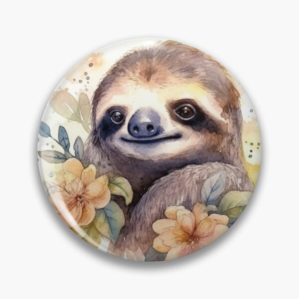 Item preview, FLowery sloth designed and sold by holodream.