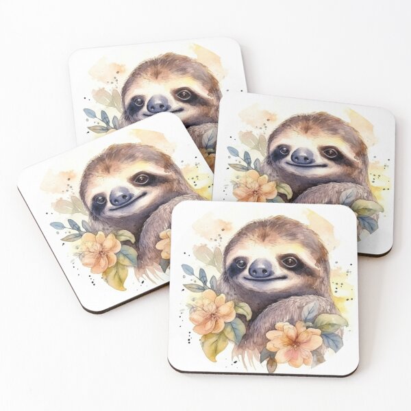 Item preview, FLowery sloth designed and sold by holodream.