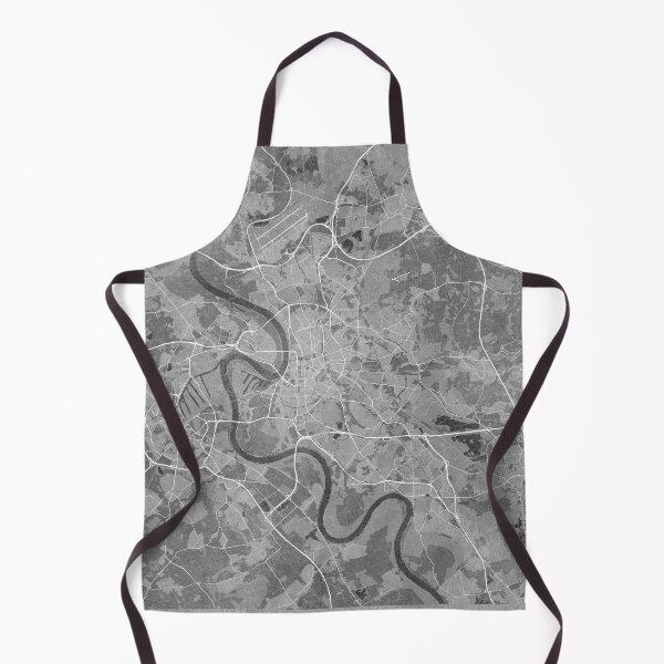 Item preview, Map of Düsseldorf downtown (Germany) in gray vintage style designed and sold by blursbyai.