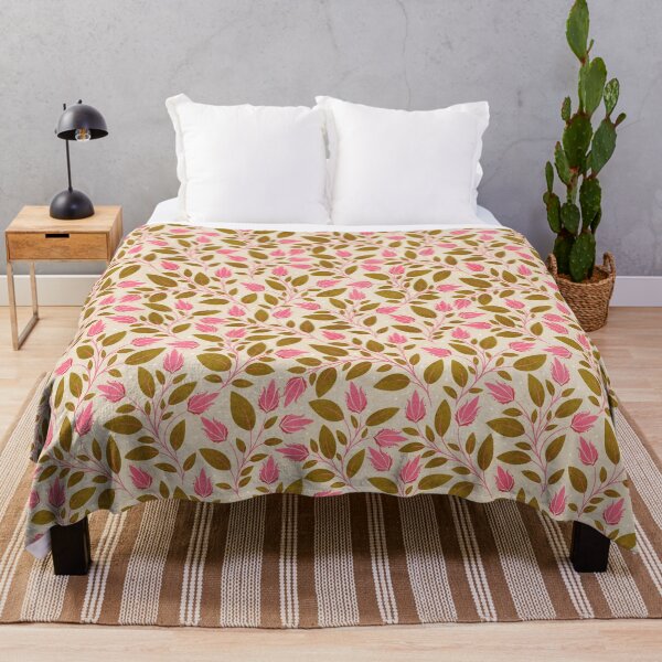 Item preview, Pink Arts & Crafts Style Tulips designed and sold by RebeccaFlaherty.