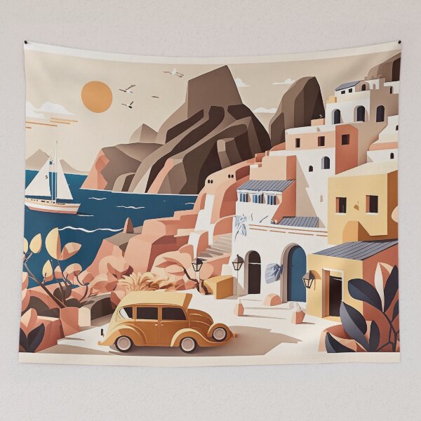 Item preview, Summer Vibes in Santorini designed and sold by Venon28.