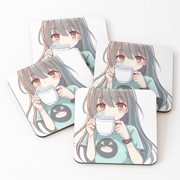 Item preview, Cute Girl Drinking Coffee designed and sold by DonDiLuca.