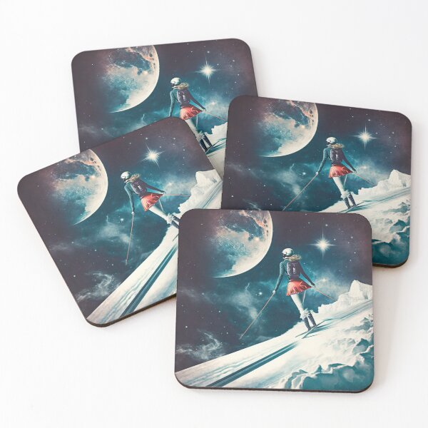 Item preview, Girl Skiing on the Edge do the World designed and sold by Synthetic-Dream.