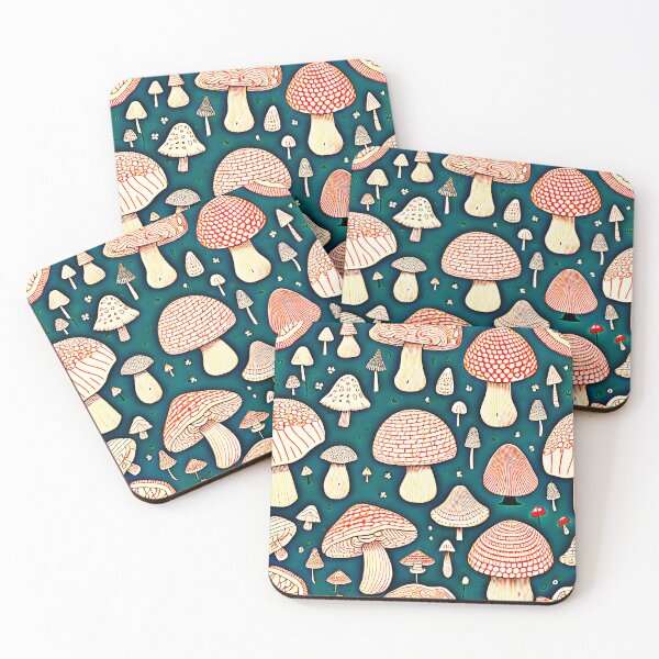 Item preview, Fun and Delightful  Mushroom Pattern  designed and sold by mrtom414.