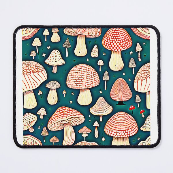 Item preview, Fun and Delightful  Mushroom Pattern  designed and sold by mrtom414.