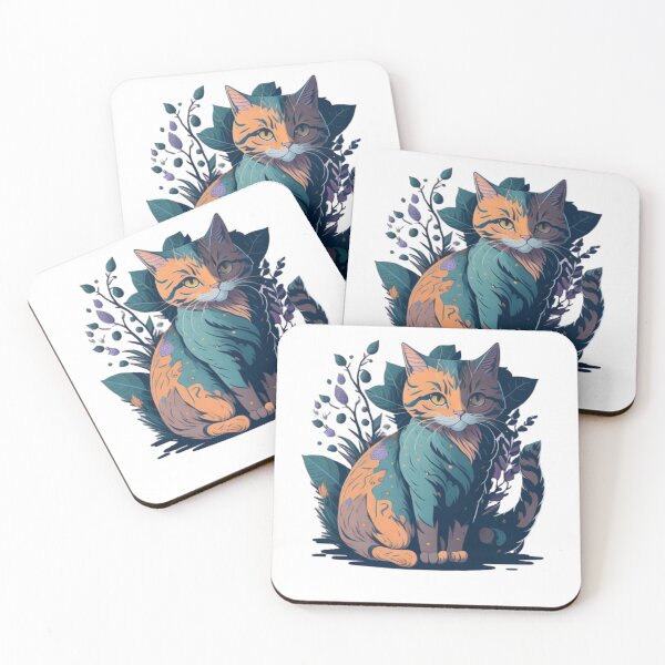 Item preview, Cute Cat Illustration in Studio Ghibli Style | 3D Vector Art designed and sold by MediaPOX.