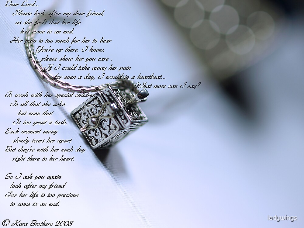  The Prayer Box With Poem By Ladywings Redbubble