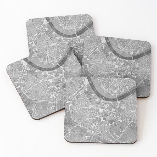 Item preview, Map of Dresden downtown (Germany) in gray vintage style designed and sold by blursbyai.