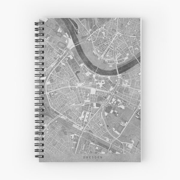 Item preview, Map of Dresden downtown (Germany) in gray vintage style designed and sold by blursbyai.